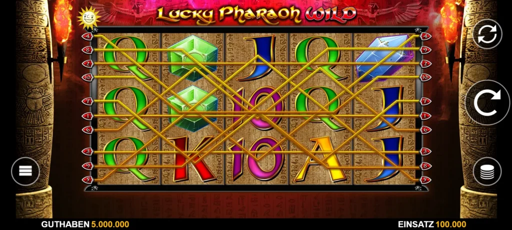 Lucky Pharaoh Gewinnlinien